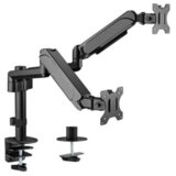 Gembird Adjustable desk 2-display mounting arm, 17”-32”, up to 9 kg Cijene