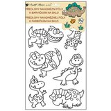  Nalepke za slikanje na steklo z motivom dinozavra - 30x21 cm Cene