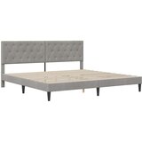  Okvir kreveta s madracem Svijetlo siva 180 x 200 cm Baršun | shoptok.hr