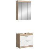 MID.YOU Kopalnica Lambada, Barva Hrasta, Bela, 2-Delna | Shoptok.si
