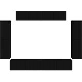 TV ormar 8 kom. Crna | shoptok.hr