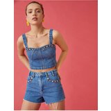 Koton Shorts - Blue - Normal Waist | shoptok.hr