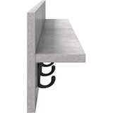  Vješalica za kapute na zidu Betonski sivi 100 x 10,5 x 18 cm | shoptok.hr