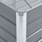  Visoka greda iz pocinkanega jekla 160x40x77 cm sive barve, (20611486) | Shoptok.si