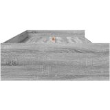  S uzglavljem s ladicama Siva Sonoma 80 x 200 cm Konstruirano drvo | shoptok.hr