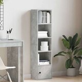 vidaXL Regal za knjige boja betona 31x24x127 cm konstruirano drvo | shoptok.hr
