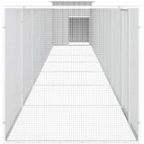 vidaXL Kokošnjak siv 800x91x100 cm pocinkano jeklo | Shoptok.si