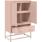 vidaXL Visoka komoda ružičasta 100,5x39x107 cm hladno valjani čelik | shoptok.hr