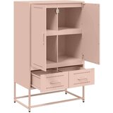 vidaXL Visoka omara roza 68x39x111,5 cm hladno valjano jeklo | Shoptok.si