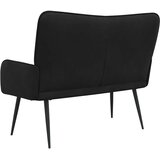 SOFA za dvije osobe Crna 115 x 61 x 87 cm Baršun | shoptok.hr