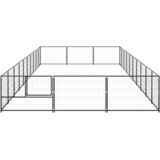  Kavez za pse crni 30 m² čelični | shoptok.hr