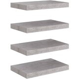 Maison Chic 4 kosi Stenske Police - Viseče police betonsko sive 40x23x3,8 cm MDF, (21758739) Cene