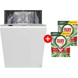 Indesit Ugradna mašina za sudove DSIO 3M24 C S + Fairy Kapsule za pranje sudova Platinum Plus Lemon x 2 pakovanja | Eponuda.com