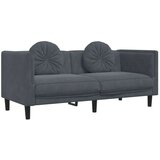  3-dijelni set sofa s jastucima tamnosivi baršunasti | shoptok.hr