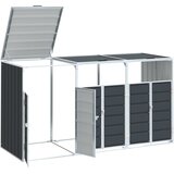  Spremište za 3 kante za otpad antracit 216x81x115 cm čelično | shoptok.hr