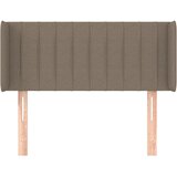  Uzglavlje s ušima smeđesivo 103x16x78/88 cm od tkanine | shoptok.hr