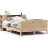  Krevet s regalom za knjige bez madraca 135x190 cm od borovine | shoptok.hr