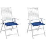  Jastuci za vrtne stolice 2 kom plavi 50x50x4 cm od tkanine | shoptok.hr