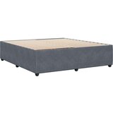 vidaXL Posteljni okvir temno siv 180x200 cm žamet | Shoptok.si