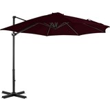  Vrtni senčnik z aluminijastim drogom rdeč 300 cm | Shoptok.si