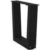  Noge za klub stolić V-oblika 2 kom Crne 30 x (30-31,3) cm Čelik | shoptok.hr