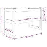  Sadilica boja meda 78 x 40 x 52 cm od masivne borovine | shoptok.hr