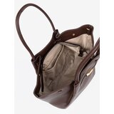 Shelvt A capacious bag in dark brown made of eco leather | ePonuda.com