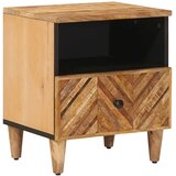 vidaXL Noćni ormarić Smeđa 50 x 33 x 60 cm Čvrsto drvo manga - 1 Cijene