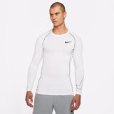 Nike Pro Dri-FIT Slim-Fit LS Shirt, White/Black - XXL, (20489633) | Shoptok.si