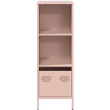 vidaXL Visoka ploča ružičasta 35x39x103,5 cm čelik | shoptok.hr