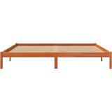 vidaXL Posteljni okvir voščeno rjav 200x200 cm trdna borovina | Shoptok.si