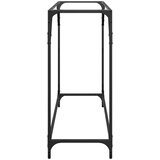  Stolić s prozirnom staklenom površinom 98x35x81 cm čelik | shoptok.hr