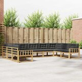  Set vanjskih sofa s jastukom 9 pcs Bijela i antracit | shoptok.hr