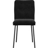 vidaXL Jedilni stoli 4 kosi črn žamet | Shoptok.si