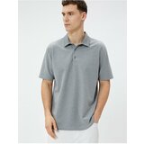 Koton Polo T-shirt - Gray Cene