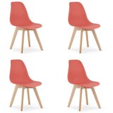  KITO stolica cinober / prirodne noge x 4 | shoptok.hr