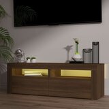 TV ormarić s LED svjetlima boja smeđeg hrasta 120 x 35 x 40 cm | shoptok.hr