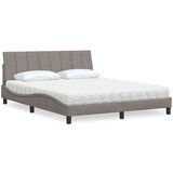 vidaXL Postelja z vzmetnico taupe 160x200 cm blago Cene