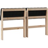  Tapecirani uzglavlje Crna 160 cm Čvrsto borovo drvo | shoptok.hr