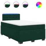 Box spring krevet s madracem tamnozeleni 120x200 cm baršunasti | shoptok.hr