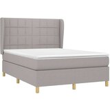  Krevet box spring s madracem svjetlosivi 140x200 cm od tkanine | shoptok.hr