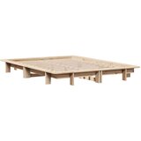  Okvir kreveta bez madraca 135 x 190 cm od masivne borovine | shoptok.hr
