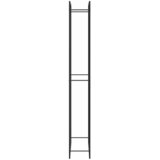  Stalak za drva za ogrjev mat crni 110x28x214 cm čelični | shoptok.hr