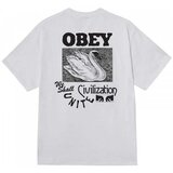 Obey Majice s kratkimi rokavi civilization Bela u