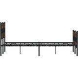 vidaXL Posteljni okvir brez vzmetnice z vzglavjem/vznožjem 140x190 cm | Shoptok.si