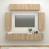 vidaXL 6-dijelni set TV ormarića boja hrasta sonome konstruirano drvo Cijene