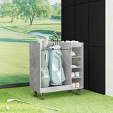 Golf ormar s kotačem Jednobojno Betonski sivi 90 x 45 x 98 cm | shoptok.hr