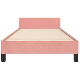  Okvir za krevet s uzglavljem ružičasti 100x200 cm baršunasti | shoptok.hr
