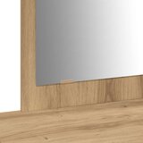 vidaXL Trden hrast MDF 100 x 40 x 70 cm Toaletna mizica Pravokotna | Shoptok.si