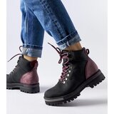 Big Star Black and Burgundy Hiking Boots | Shoptok.si